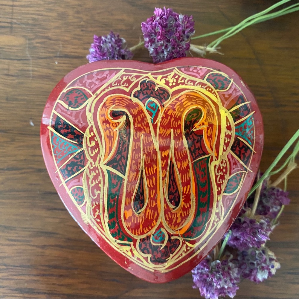 Wooden Box hand painted artisan unique - Picture 3 of 6